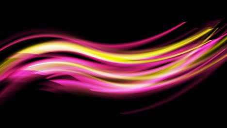 pink and yellow smooth blurred waves abstract motion background