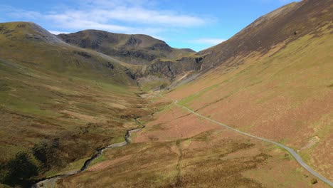 Flying-high-over-valley-in-springtime-near-Force-Crag-Mine-Coledale-Beck-in-the-English-Lake-District