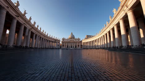 st. peter's square at sunrise