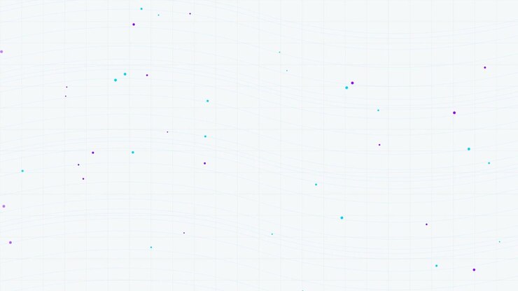 Abstract Motion Background with Floating Particles and Wavy Lines