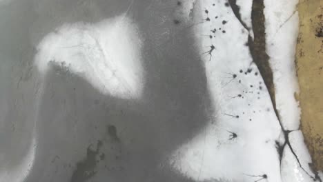 rising over a thinning sheet of ice during a heatwave