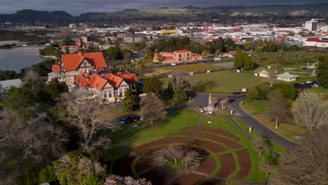 rotorua musem and government gardens on rotorua lakeside