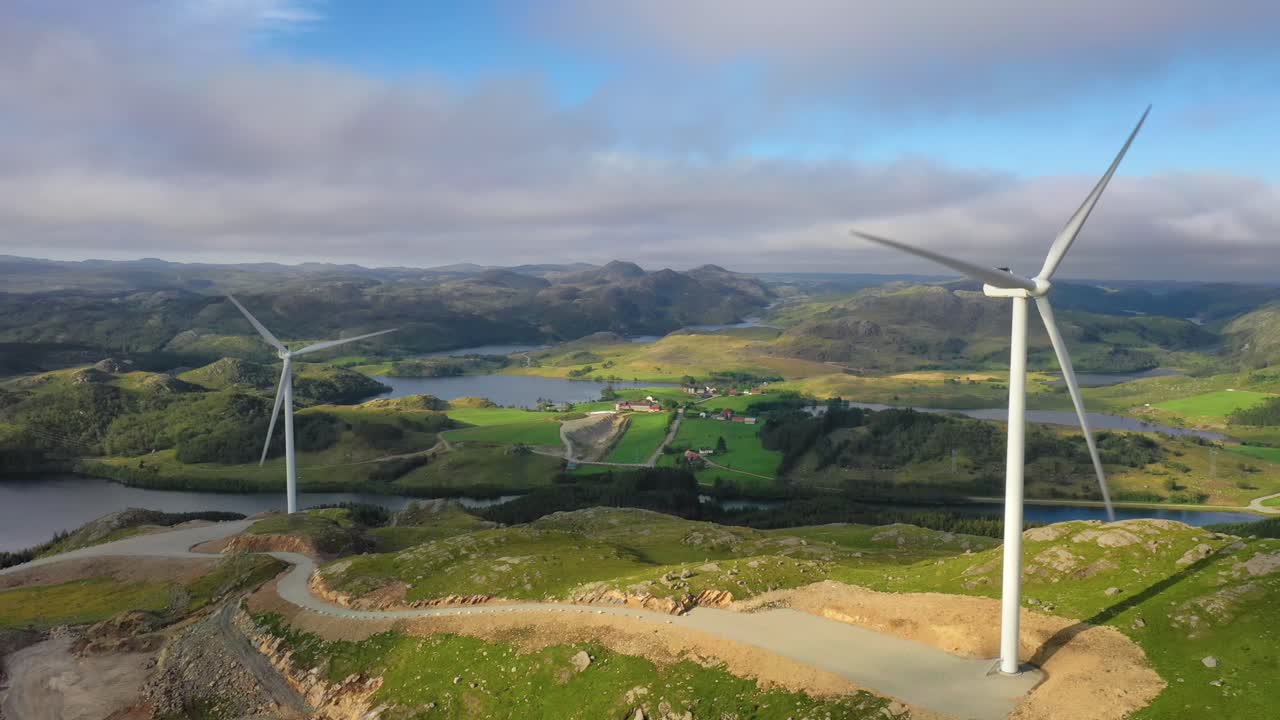 Windmills for electric power production Norway