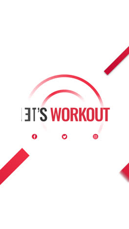 let's workout - fitness promotion graphic