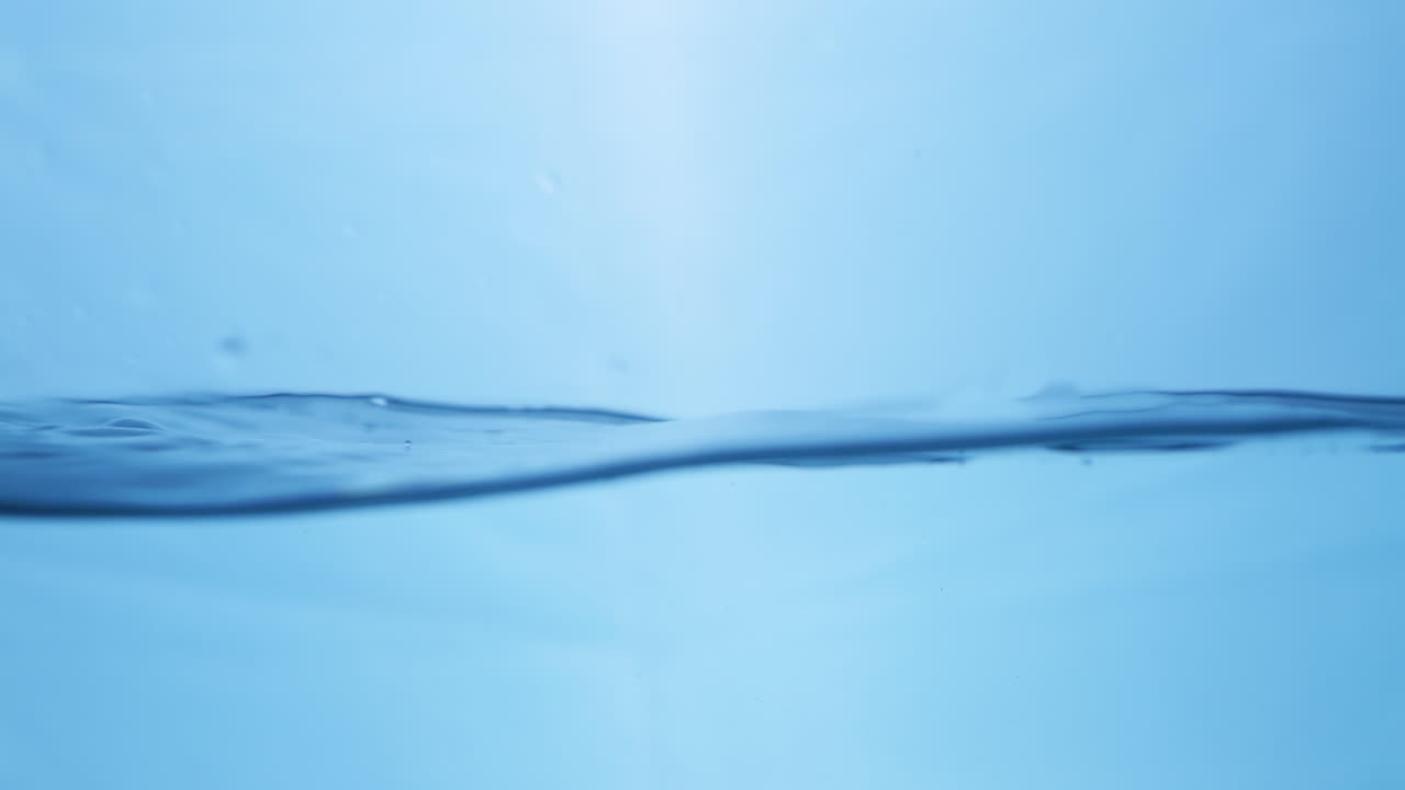 상쾌한 파란 파도