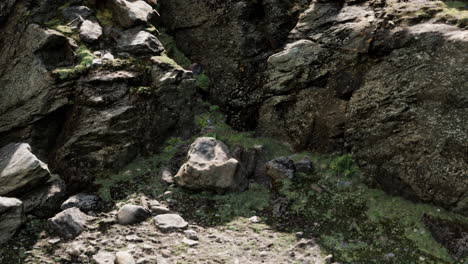 cerca de la formación de piedras rocosas