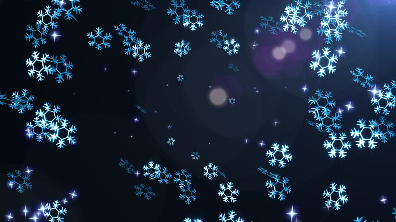 Snow flake loop animation