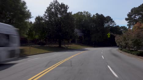 southwest, atlanta, back street, trees, long road, mid day, drive, ride, scenery, cruise, city