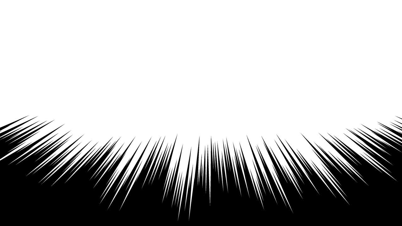 검은색 집중된 라인 애니메이션 자료