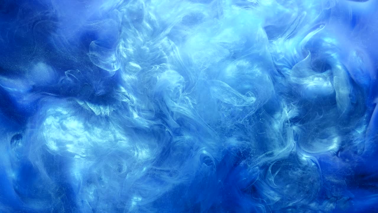 연기 흐름 인트로 블리터 파란색 연기 구름 움직임