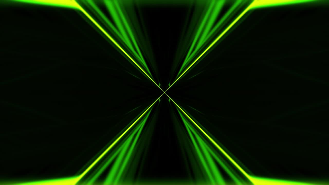 레이저 쇼, 추상적인 녹색 조명, 음악 장면의 배경, vj 루프