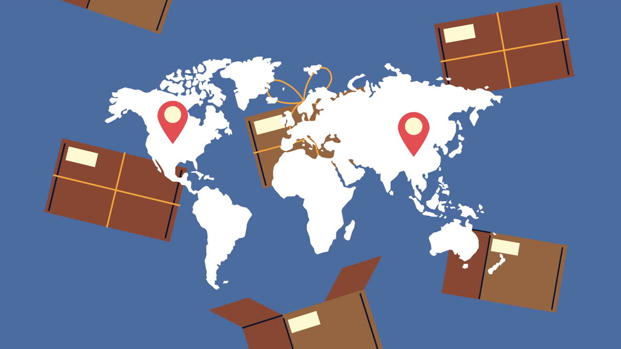 지구 행성 배달 서비스 애니메이션의 상자