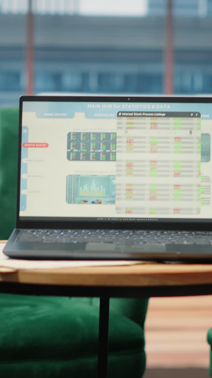 Vertical Video Empty urban enterprise high end office designed for a person with authority