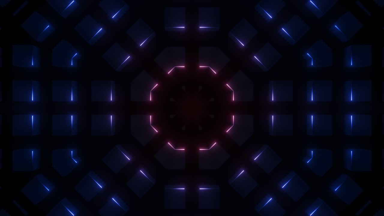 Abstract Neon Geometric Patterns