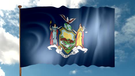 bandera del estado de nueva york