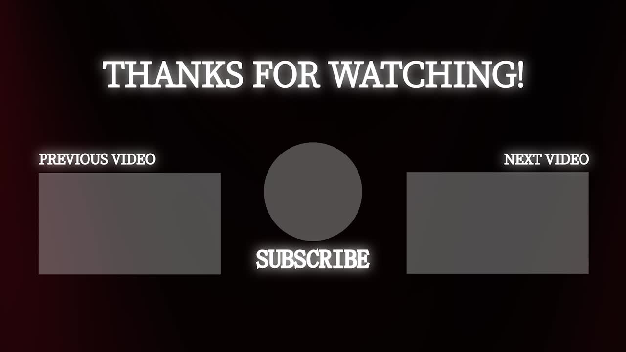 간단한 그라데이션 엔드 카드 엔딩 스크린 모션 그래픽