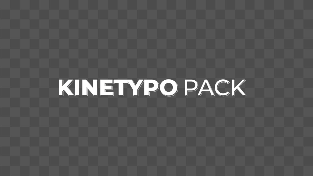 Kinetic Typography Title Animation with Glitch Effect