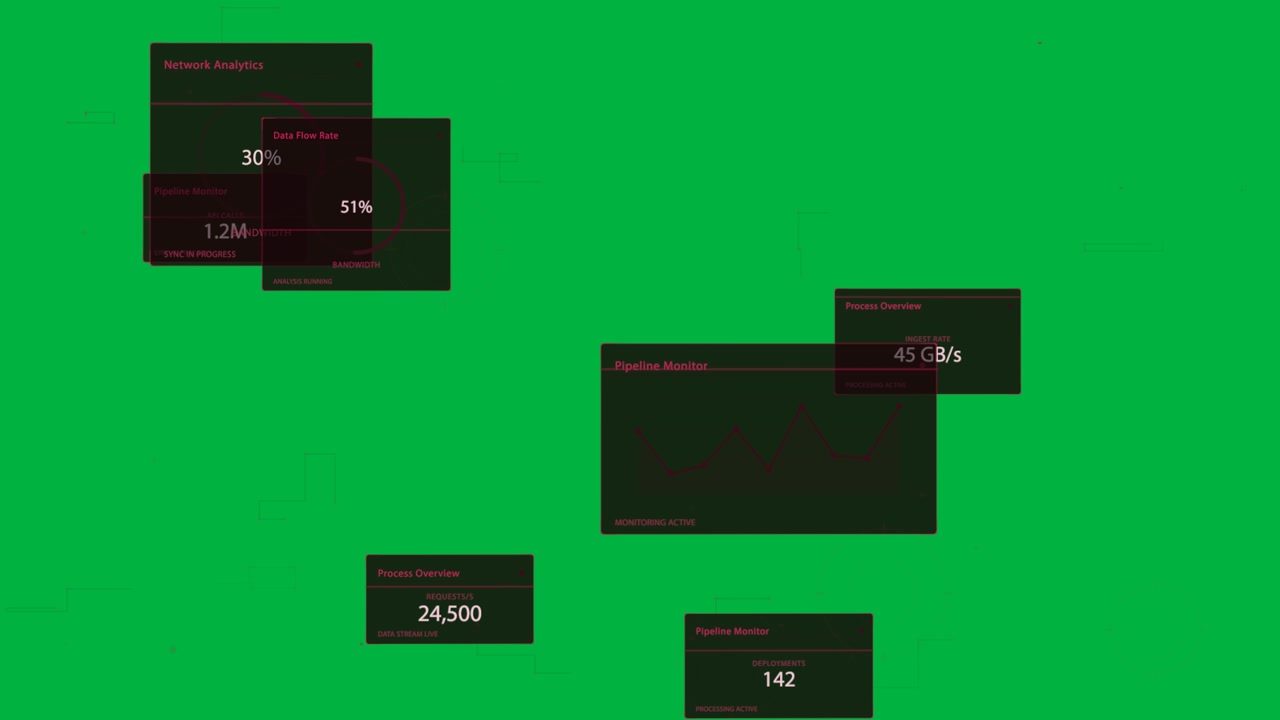 Vertical video: Update arriving HUD animating panels lines pulsing 3 rings showing data, copy space