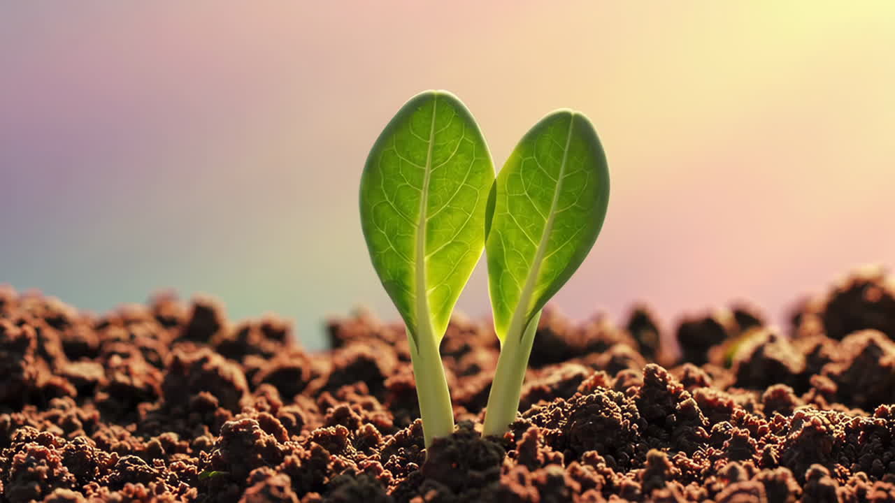 Sprout Emerging from Soil