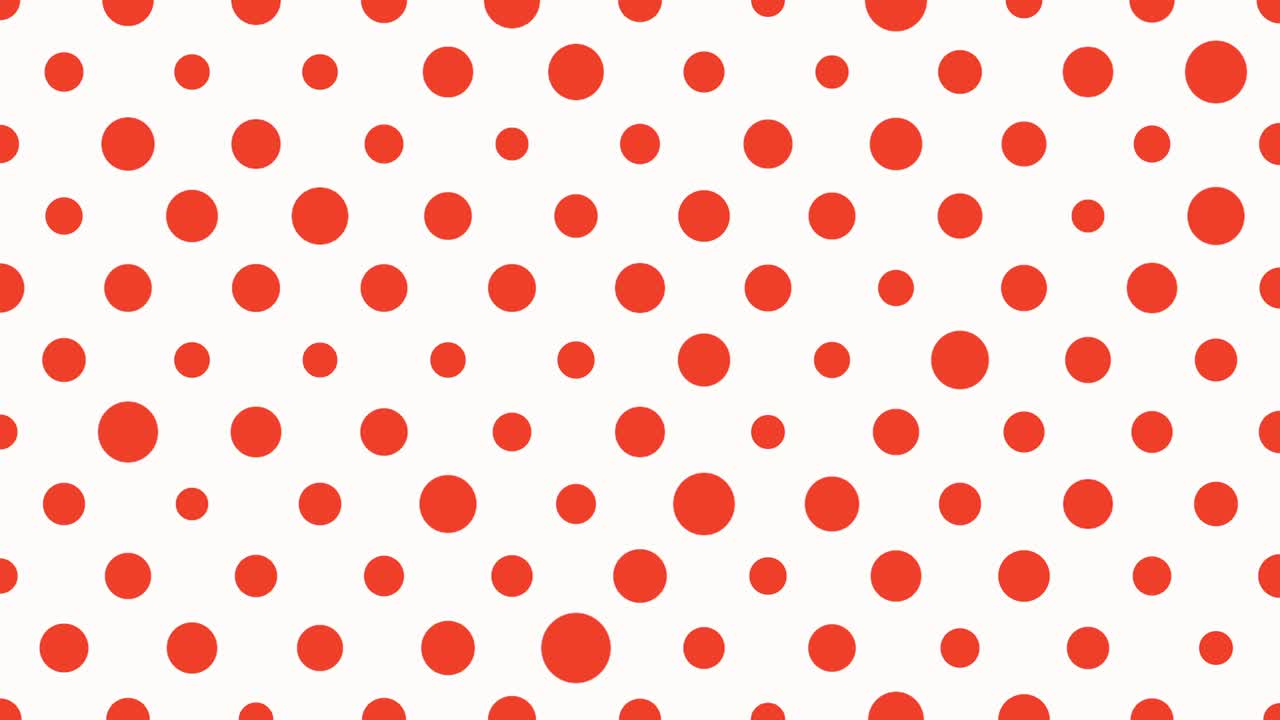Red small polka pattern