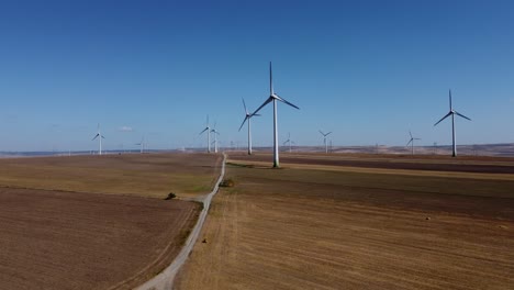 wind park harnessing wind energy to generate electricity using wind turbines