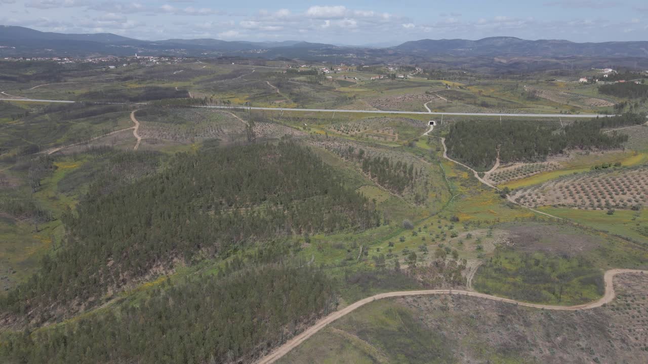 vista aérea del paisaje de proença a nova