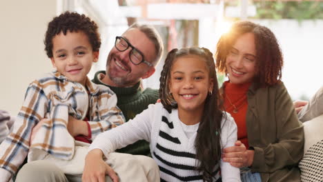 retrato de familia feliz