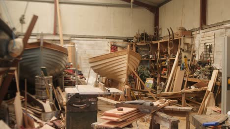 wooden boats built in shipwrights workshop