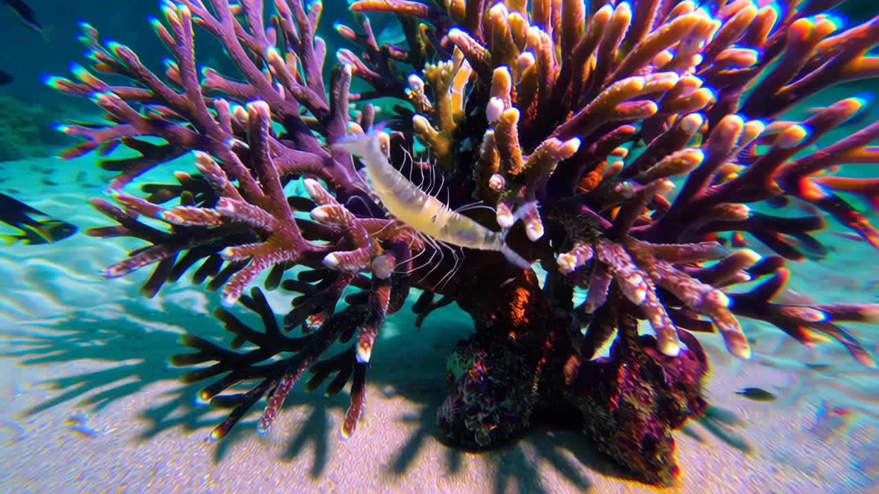 Shrimp near Red Coral