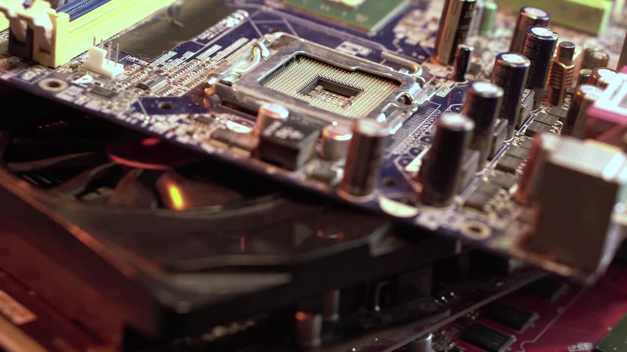 Electronic Waste, Bunch of Computer Motherboards and Graphic Cards