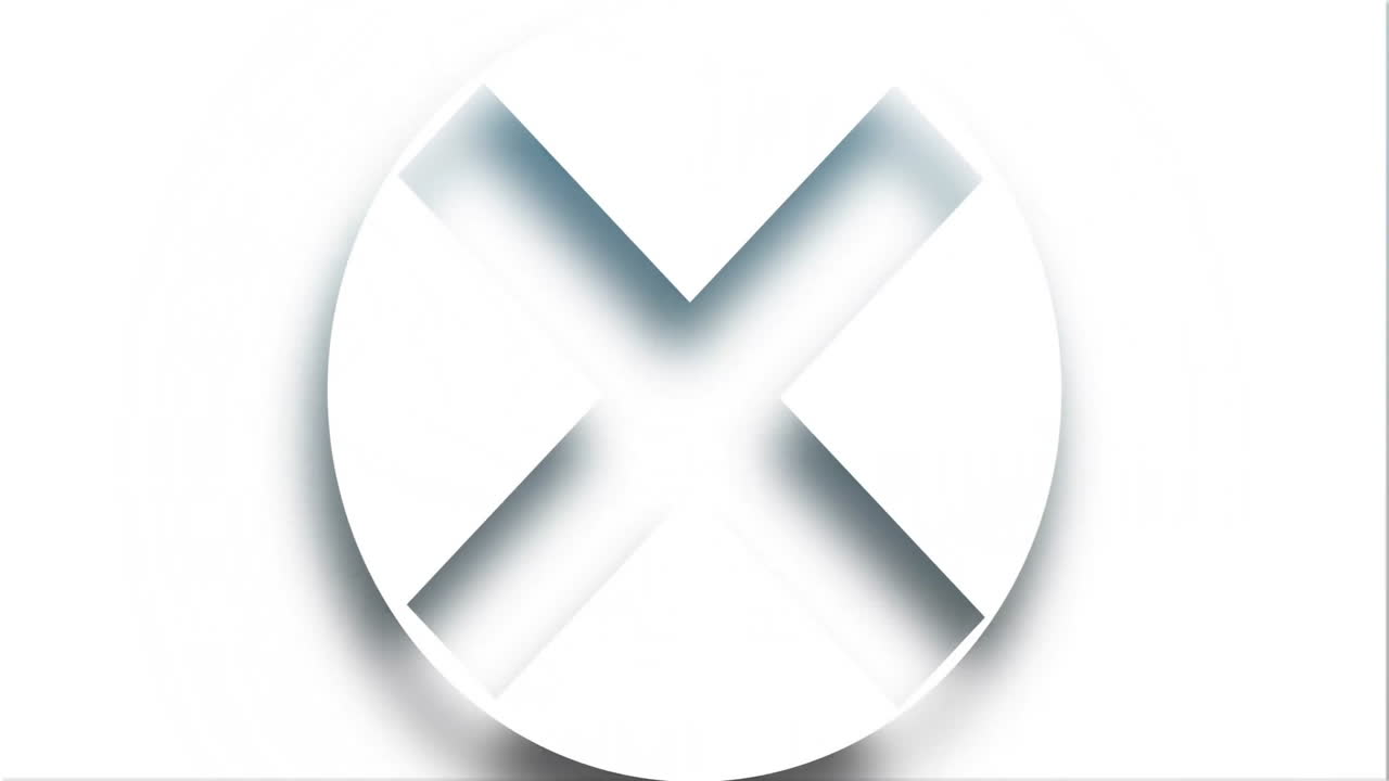 Animation of white shapes moving on white background