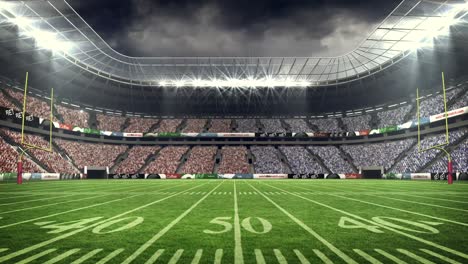 view of an american football stadium