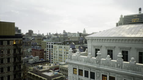 city skyline view showcasing architecture at twilight in an urban setting