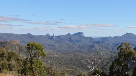 time-lapse of a vast mountainous landscape