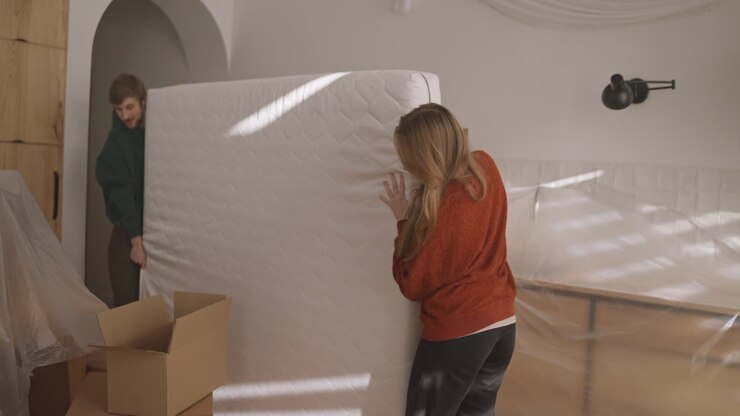 Couple Moving Mattress