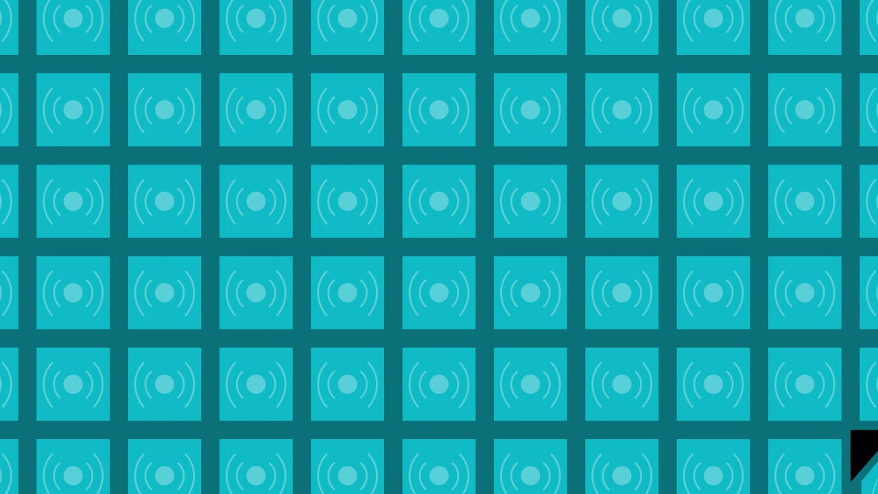 Teal Geometric Pattern