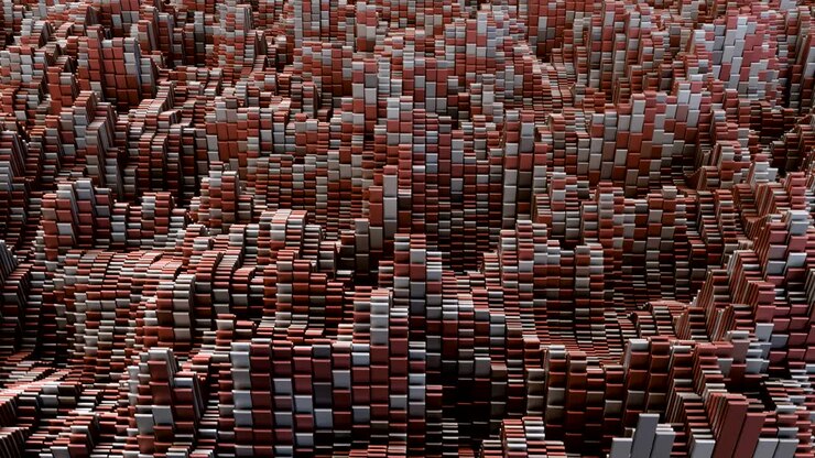 4K Abstract Blockchain Concept.