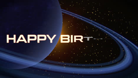 feliz cumpleaños celestial una colorida celebración de la galaxia