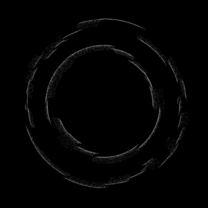 Abstract Grainy Circle Loop