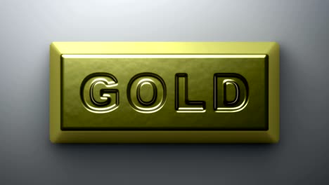 bullion de oro, imágenes en bucle con resolución de 4k.
