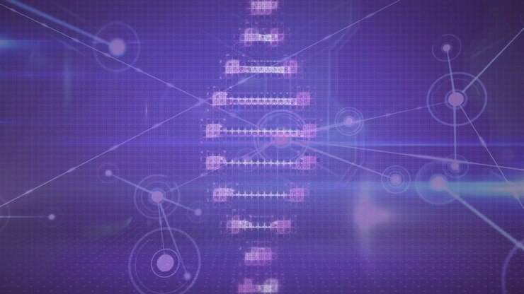 Animation of scope scanning over network of connections and data processing