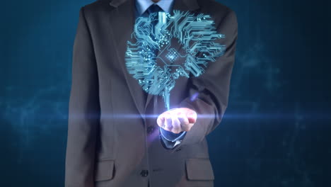 video conceptual de la conexión de circuitos del cerebro