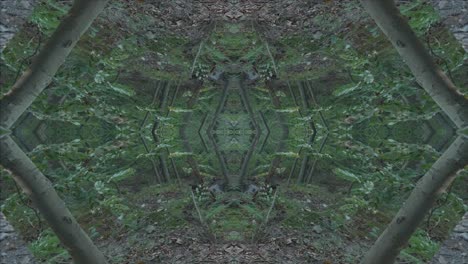Greenery-Kaleidoscope-using-forest-imagery-from-Wissahickon-Creek,-Philadelphia,-#32