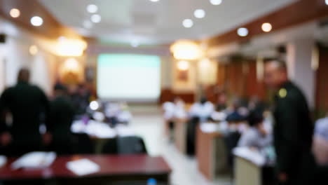 blurred people teamwork and planning with brainstorming blur meeting room at office