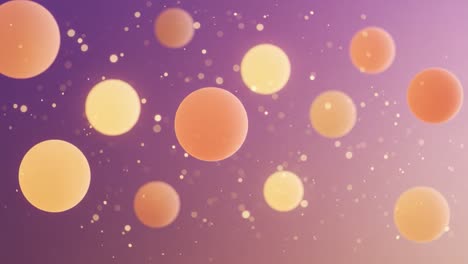 Floating Spheres in a Soft Gradient Background: A Serene Visual Experience of Colorful Orbs and Sparkling Effects Capturing Modern Digital Aesthetics