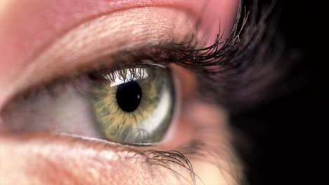parpadeo de los ojos en macro primer plano