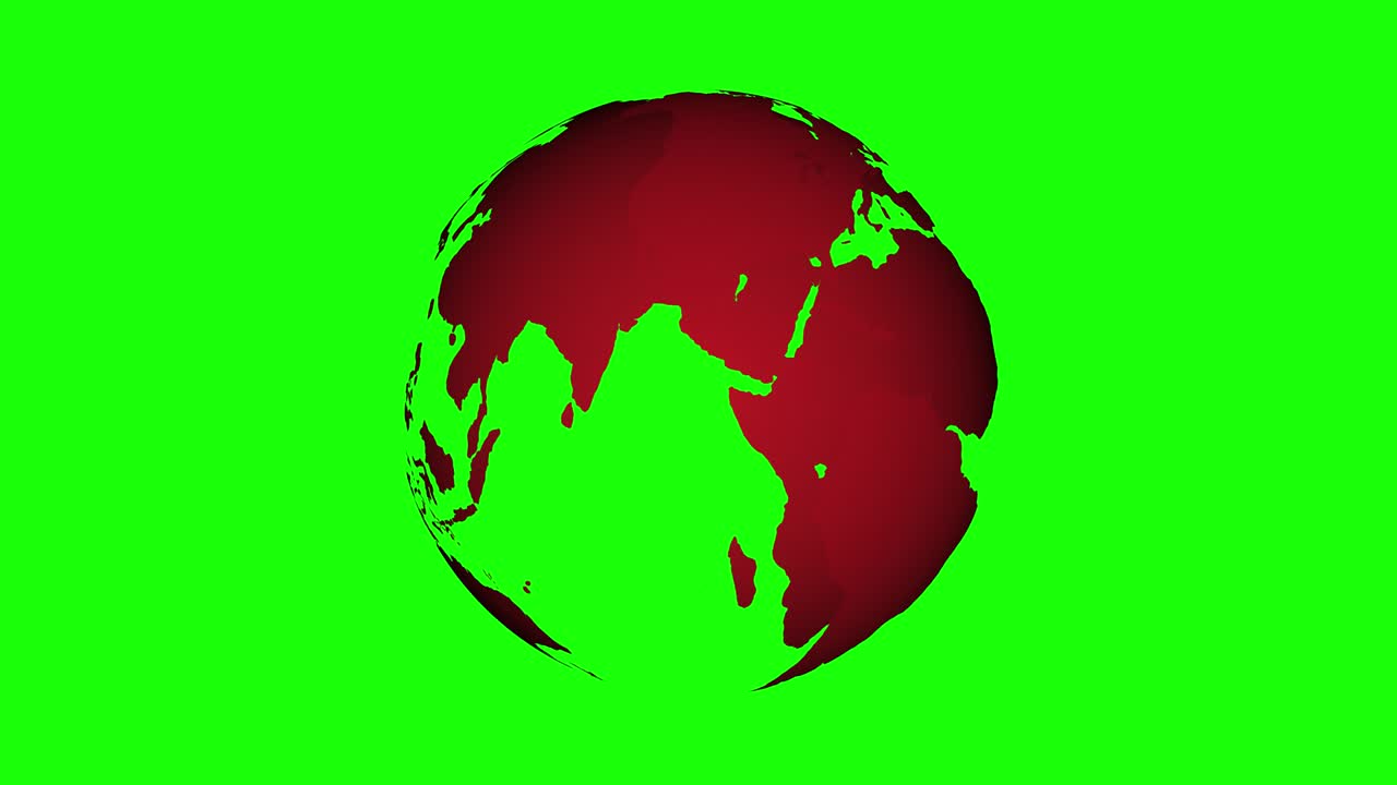 planeta de palabras aislado en pantalla verde, canal alfa clave de croma renderización en 3d.