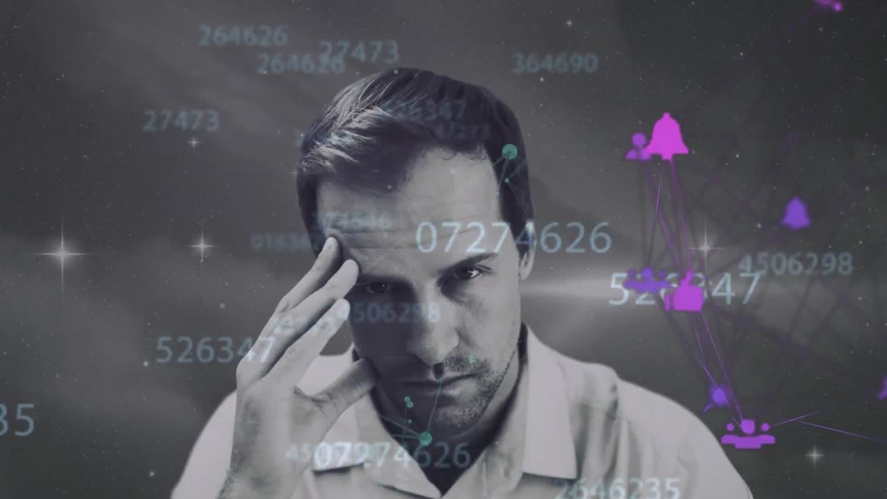 연결 네트워크의 세계에 대한 스트레스를받는 사람에 대해 여러 번 바뀌는 숫자