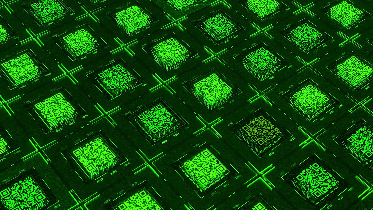 patrón de código qr abstracto