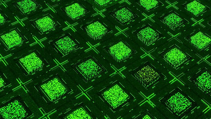 Abstract QR Code Pattern